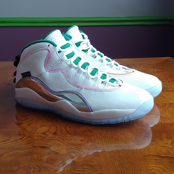 *SOLD*Air Jordan 10 Retro Wings White Clover Sz 12 - Picture 2 of 8